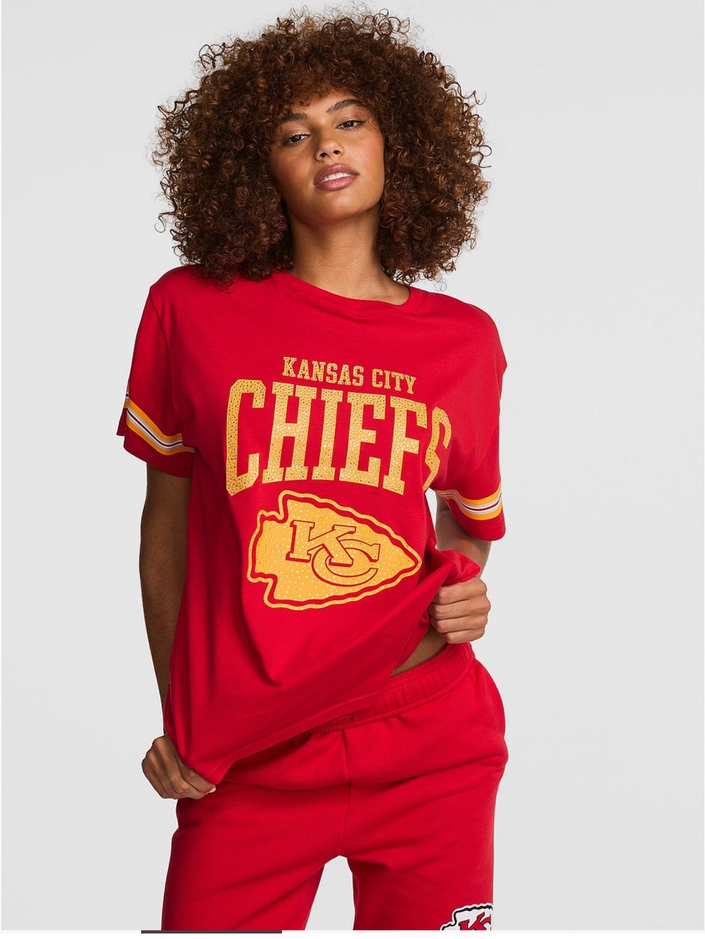 NWT VS Kansas City Chiefs Bling Campus Cotton Tee! 🏈🎉